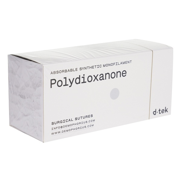 Fir sutura D-tek, Polydioxanona cu ac - 12 buc