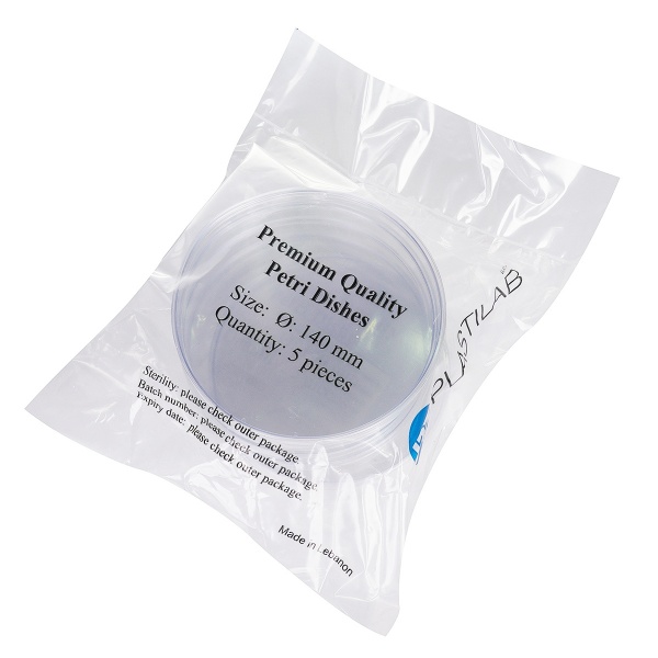 Cutii PETRI plastic sterile - 140 mm - 5 buc