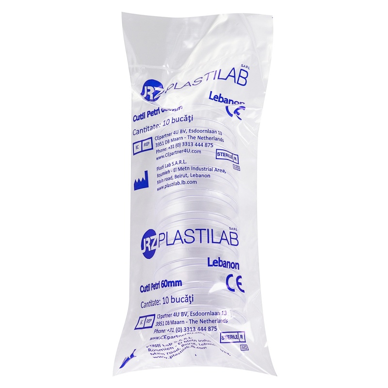 Cutii PETRI plastic sterile - 60 mm - 10 buc 2