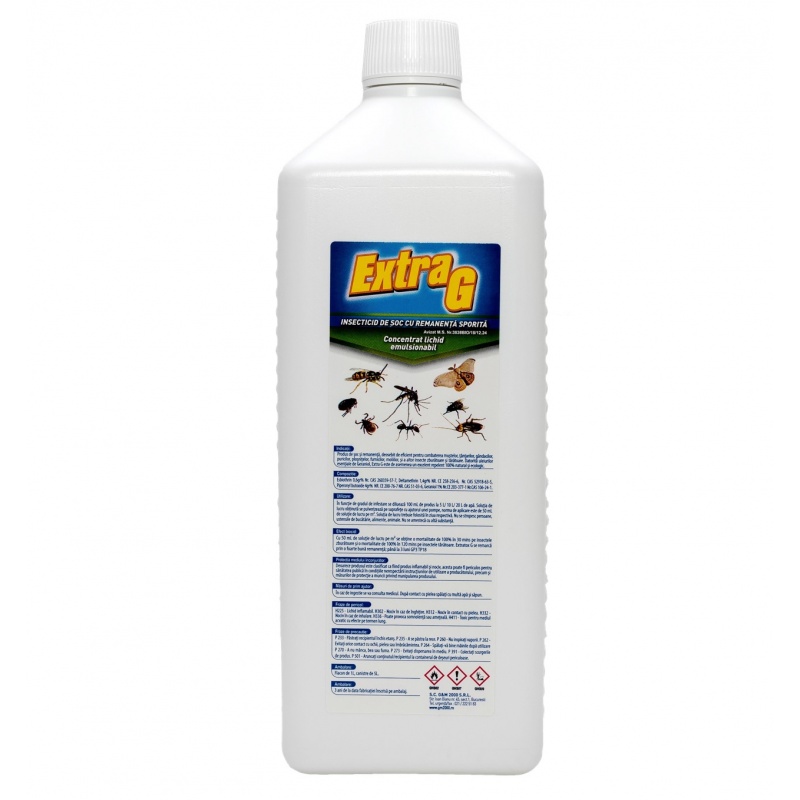 EXTRA G - Insecticid Concentrat de Soc si Remanenta - 1 litru