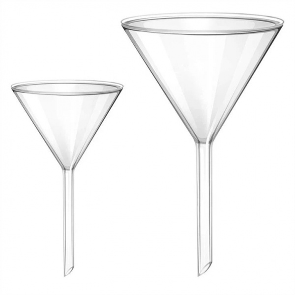 Palnie laborator din sticla Borosilicata cu tija scurta - Ø 60 mm
