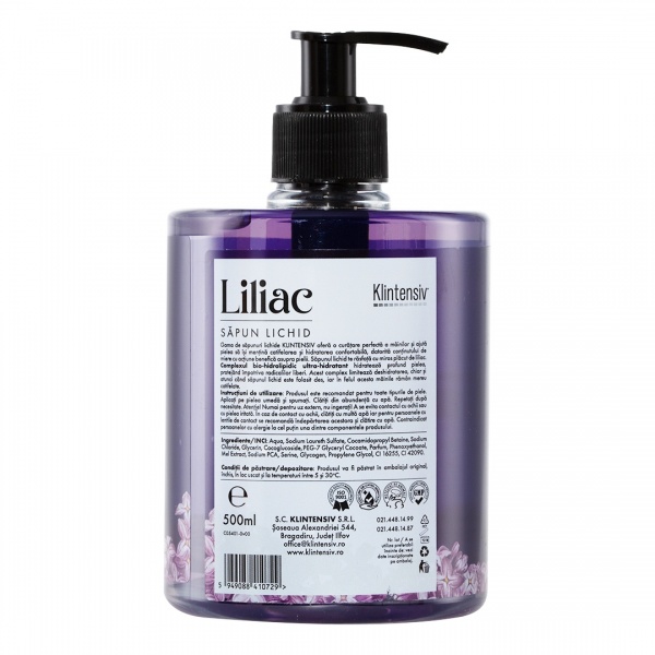 Sapun Lichid cu Parfum de Liliac Klintensiv - 500 ml