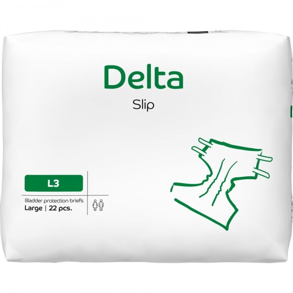 Delta Slip L3 3200 ml - Scutece incontinenta adulti - 22 buc