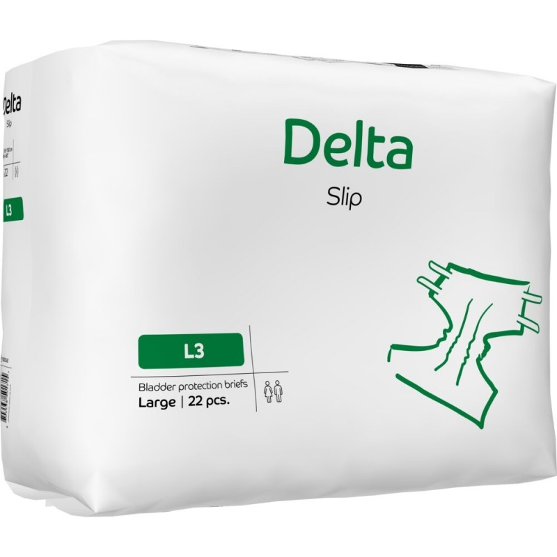 Delta Slip L3 3200 ml - Scutece incontinenta adulti - 22 buc
