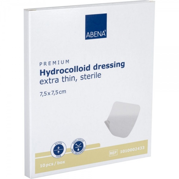 Abena - Pansament hidrocoloidal steril - 7.5 x 7.5 cm - 10 buc