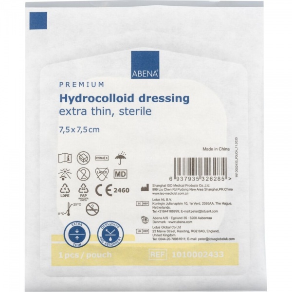 Abena - Pansament hidrocoloidal steril - 7.5 x 7.5 cm - 10 buc
