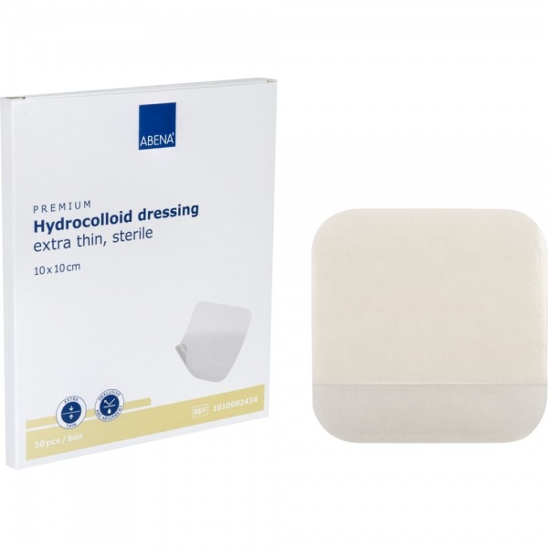 Abena - Pansament hidrocoloidal steril - 10 x 10 cm - 10 buc