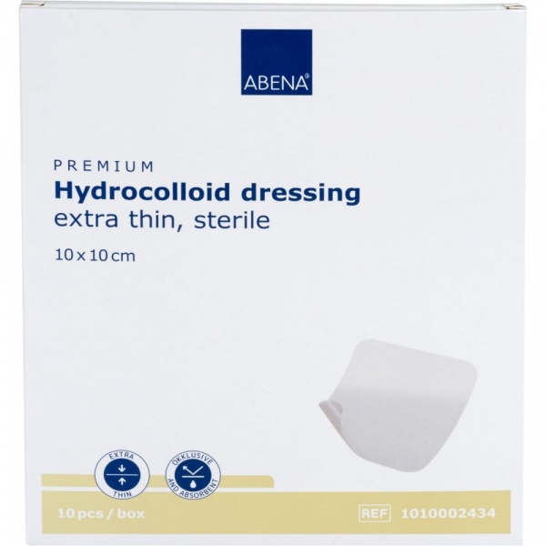 Abena - Pansament hidrocoloidal steril - 10 x 10 cm - 10 buc