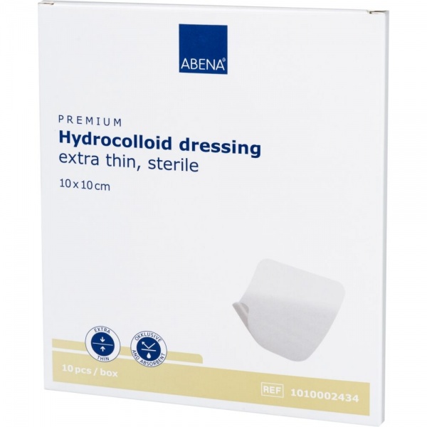 Abena - Pansament hidrocoloidal steril - 10 x 10 cm - 10 buc