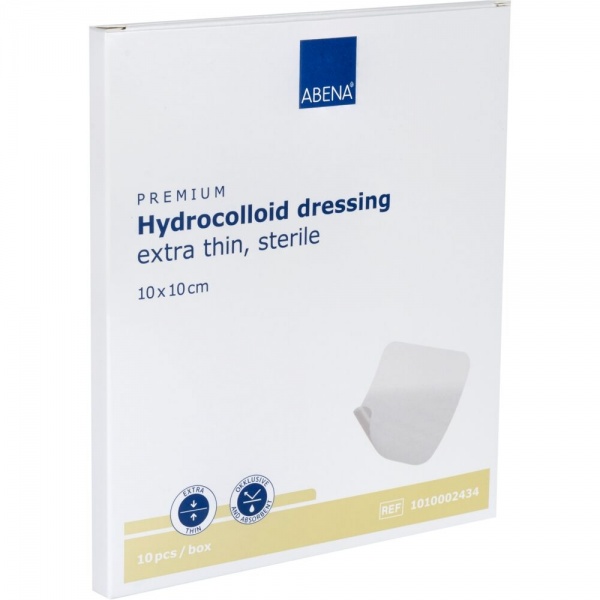 Abena - Pansament hidrocoloidal steril - 10 x 10 cm - 10 buc