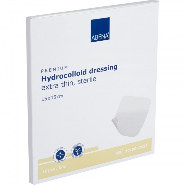 Abena - Pansament hidrocoloidal steril - 15 x 15 cm - 10 buc