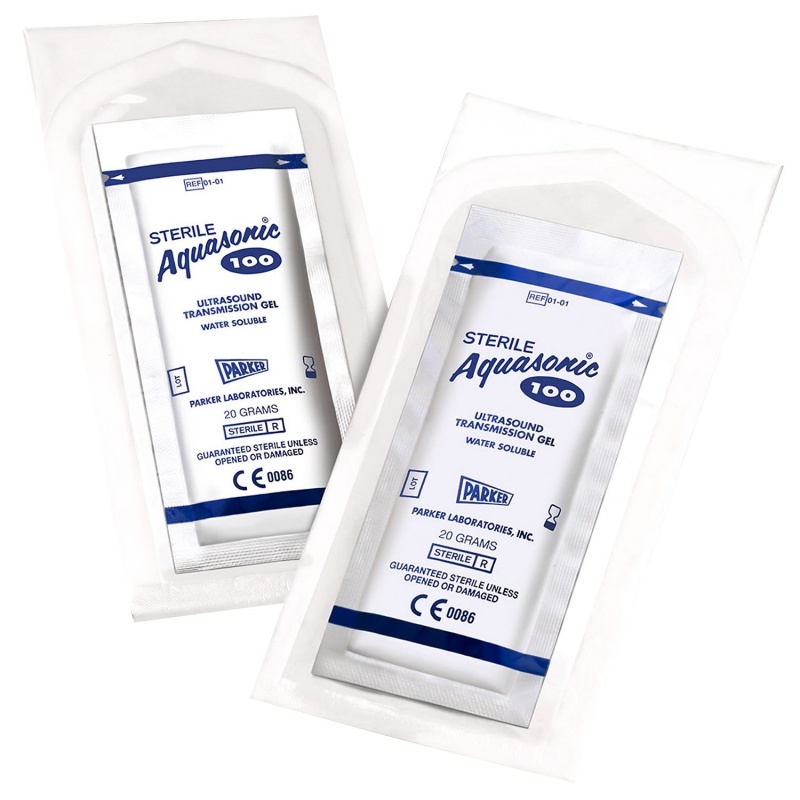 Gel ultrasunete EKG - AQUASONIC 100 albastru - plic 20 grame