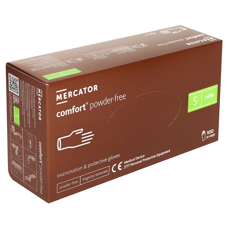 Manusi Examinare Nepudrate din Latex - Comfort - 100 buc 2