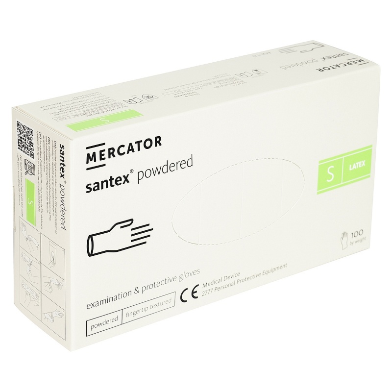 Manusi Examinare Pudrate din Latex - Santex - 100 buc 2
