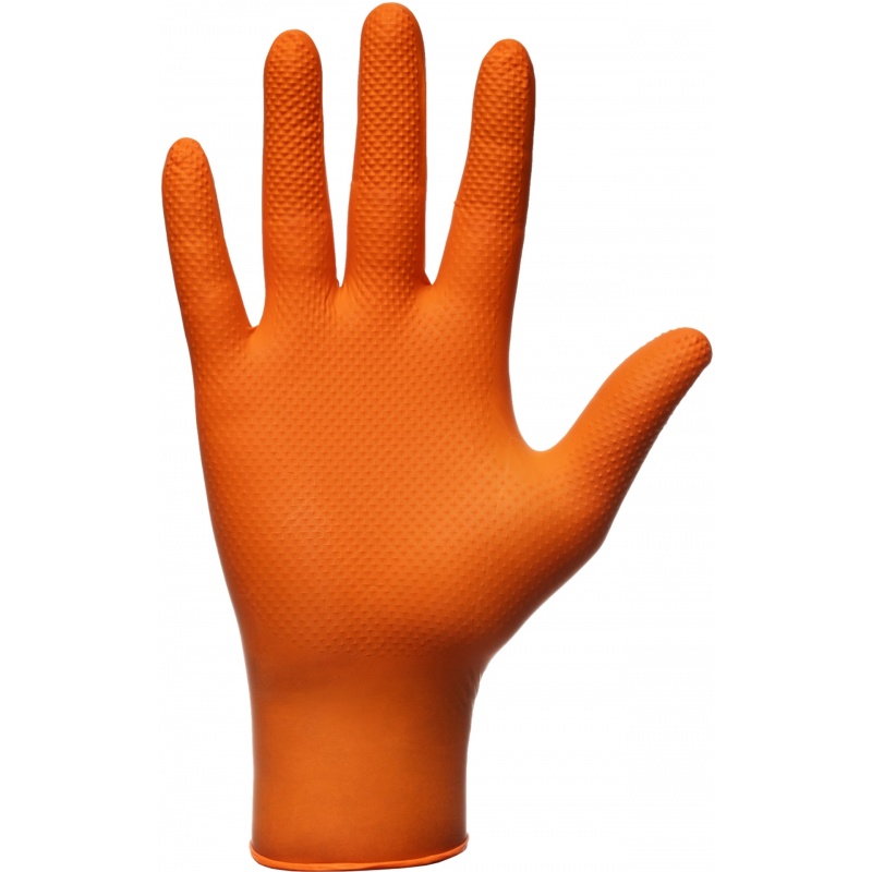 Gogrip Orange - Manusi nitril Heavy-duty - 50 bucati 2