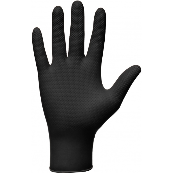 Gogrip Black - Manusi nitril Heavy-duty - 50 bucati