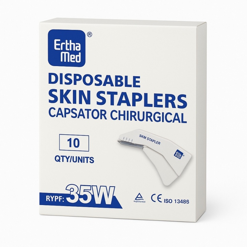 Dispozitiv suturi - Capsator chirurgical 35 capse - 10 bucati 2