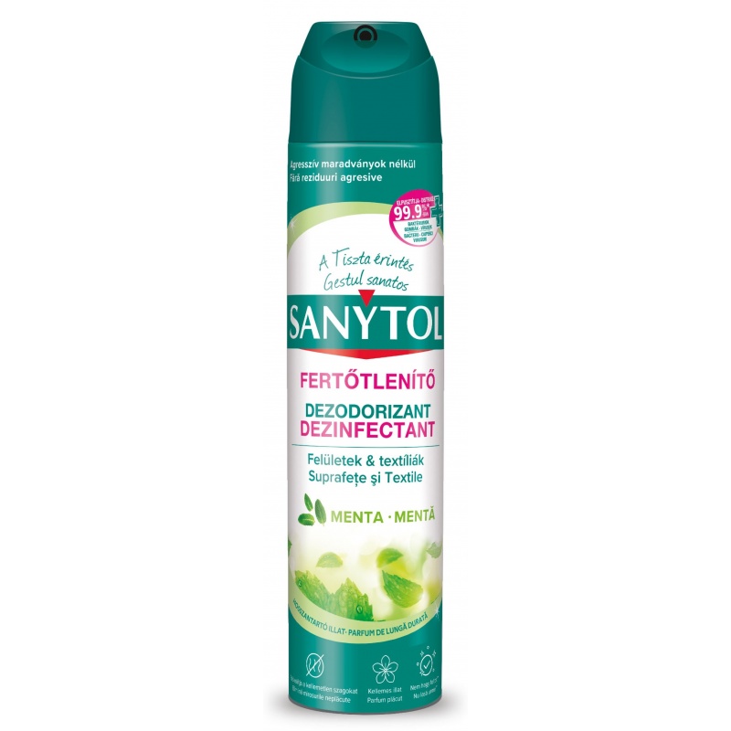 Sanytol - Spray Dezinfectant Odorizant - Menta - 300 ml