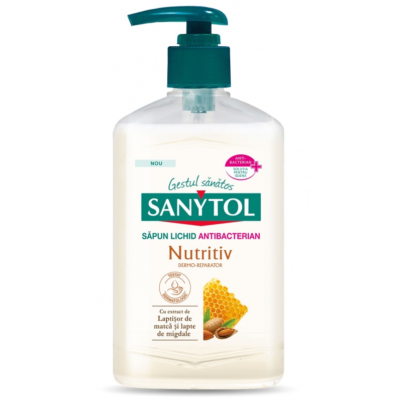Sanytol - Sapun Lichid Antibacterian - Nutritiv - 250 ml