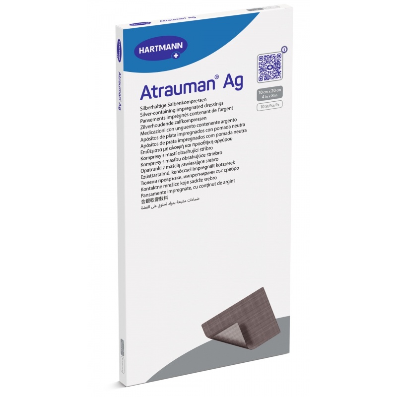 Atrauman AG - Pansament cu argint - 10 x 20 cm - 10 buc