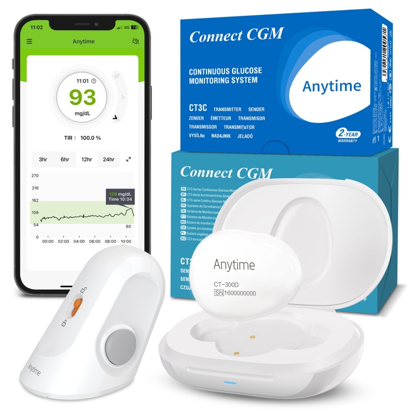 Senzor de Monitorizare Continua a Glicemiei - Anytime CT3 2