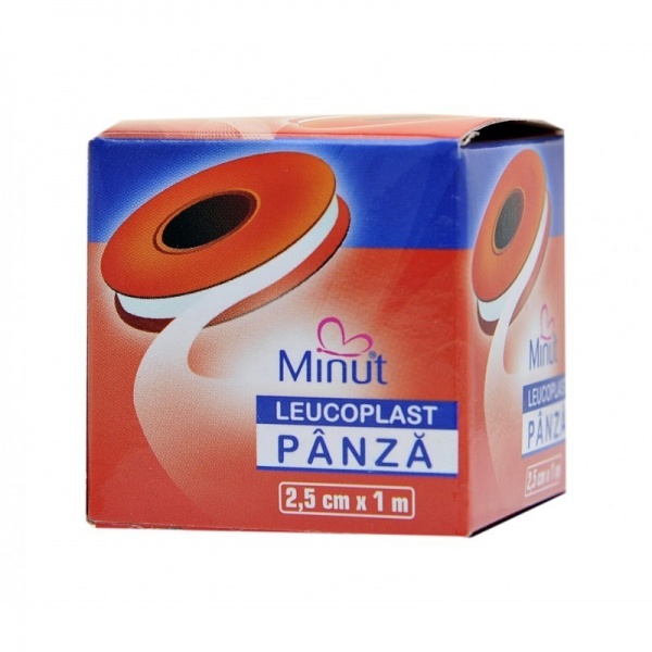Leucoplast panza - 2.5 cm x 1 m - MINUT