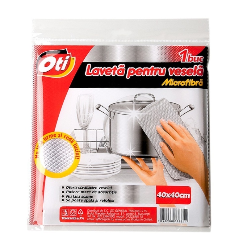 Laveta pentru vesela Microfibra 40x40cm
