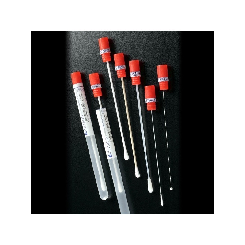 Exudat steril in tub cu tija plastic + bumbac - DELTALAB