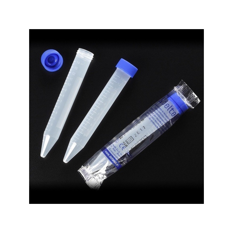 Tub conic steril pentru centrifuga, cu dop - 15 ml