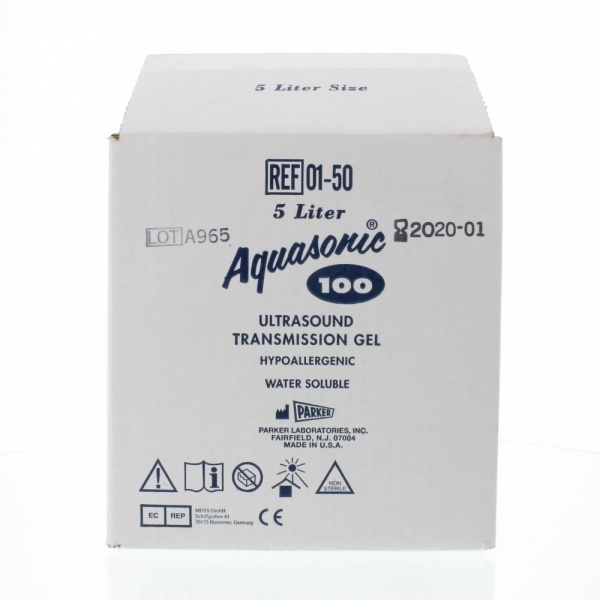 Gel ultrasunete EKG - AQUASONIC 100 albastru - 5 litri