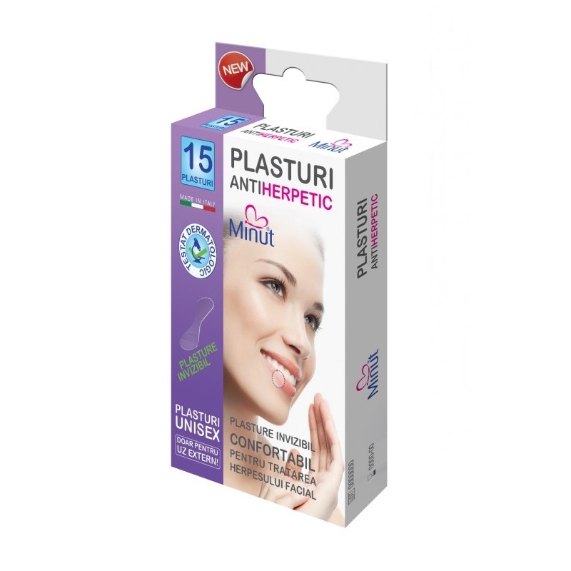 Plasturi Minut antiherpetic - 15 buc
