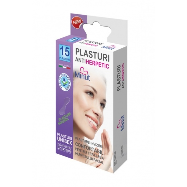 Plasturi Minut antiherpetic - 15 buc