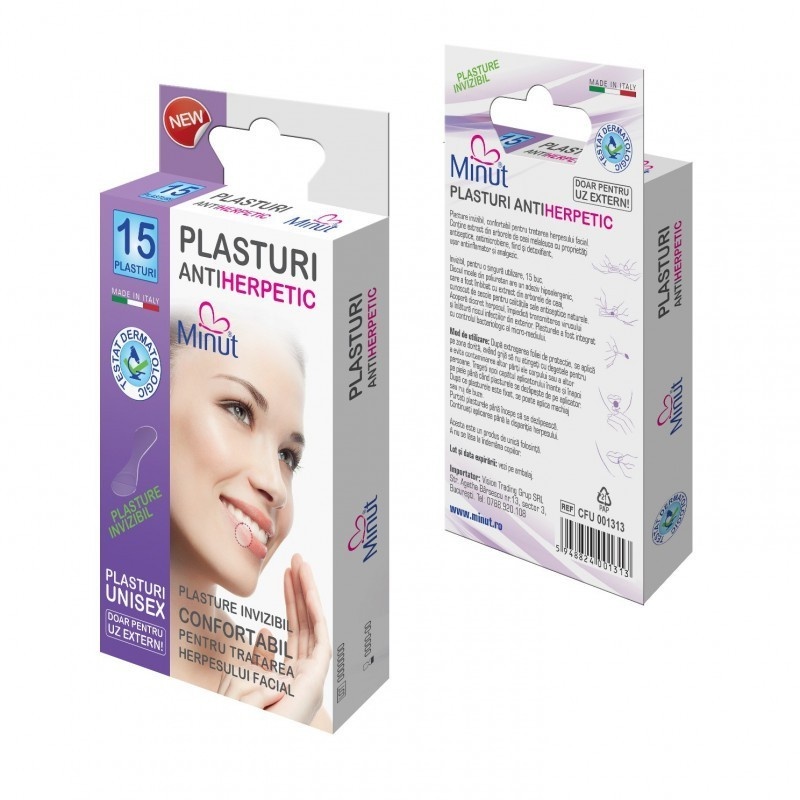Plasturi Minut antiherpetic - 15 buc 2