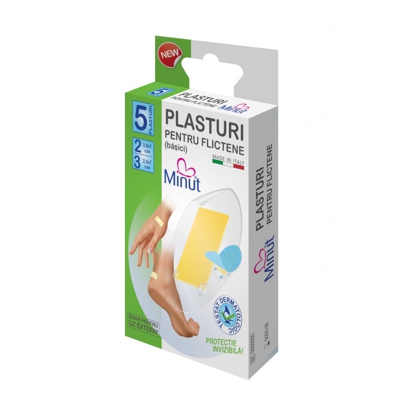 Plasturi pentru flictene (basici) Minut - 5 buc