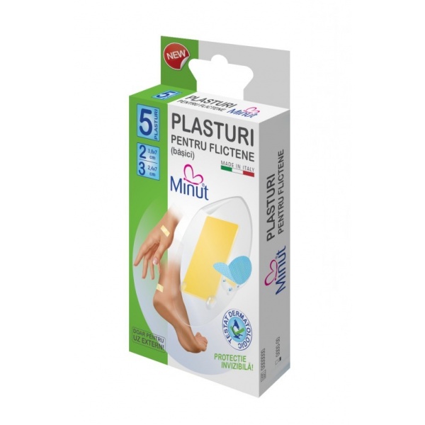 Plasturi pentru flictene (basici) Minut - 5 buc