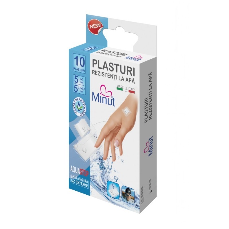 Plasturi rezistenti la apa Minut - 10 buc