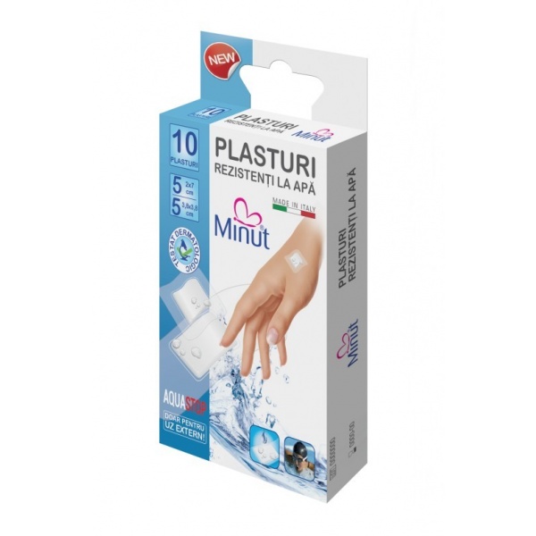 Plasturi rezistenti la apa Minut - 10 buc