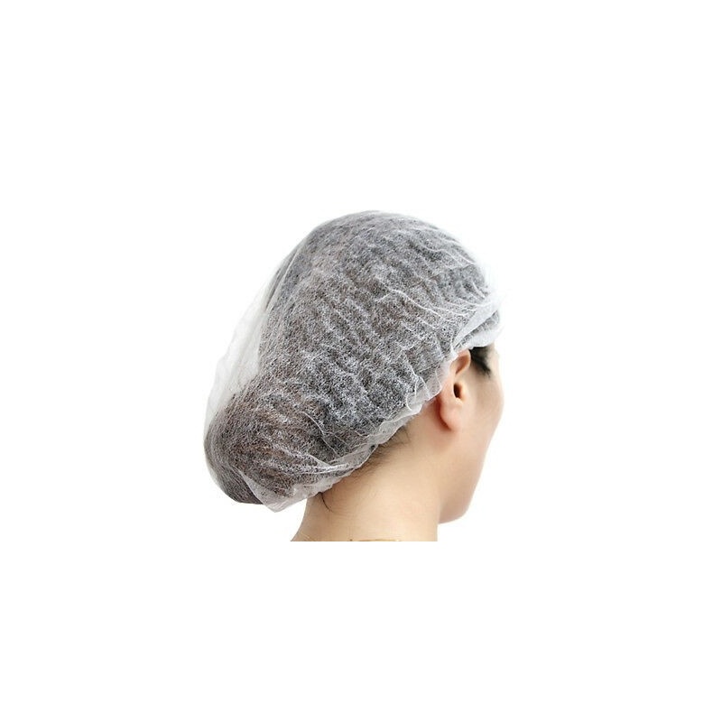 Bonete netesute cu elastic - Albe - 100 buc 2