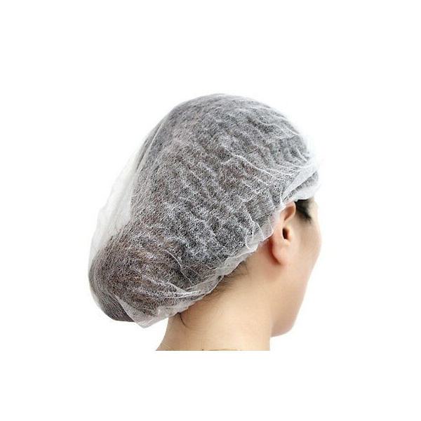 Bonete netesute cu elastic - Albe - 100 buc