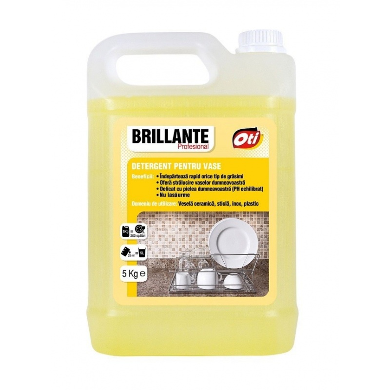 Detergent pentru vase Brillante Profesional - 5 litri