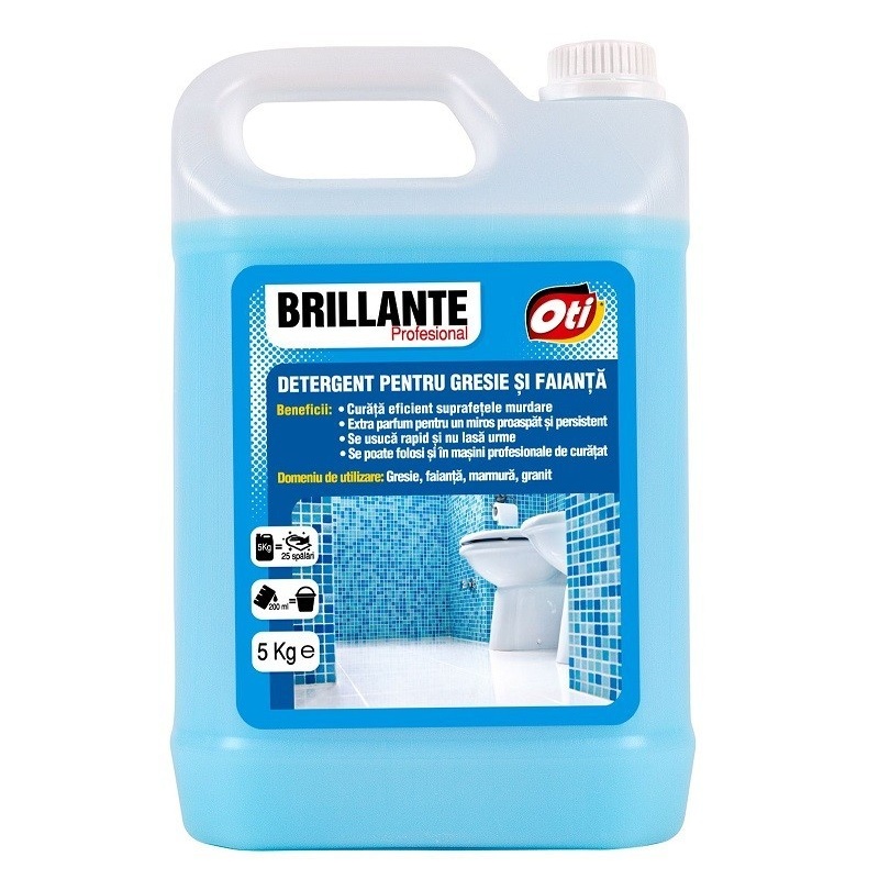 Detergent pentru gresie si faianta Brillante Profesional - 5 litri