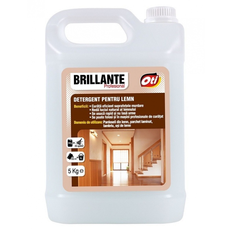 Detergent pentru lemn Brillante Profesional - 5 litri