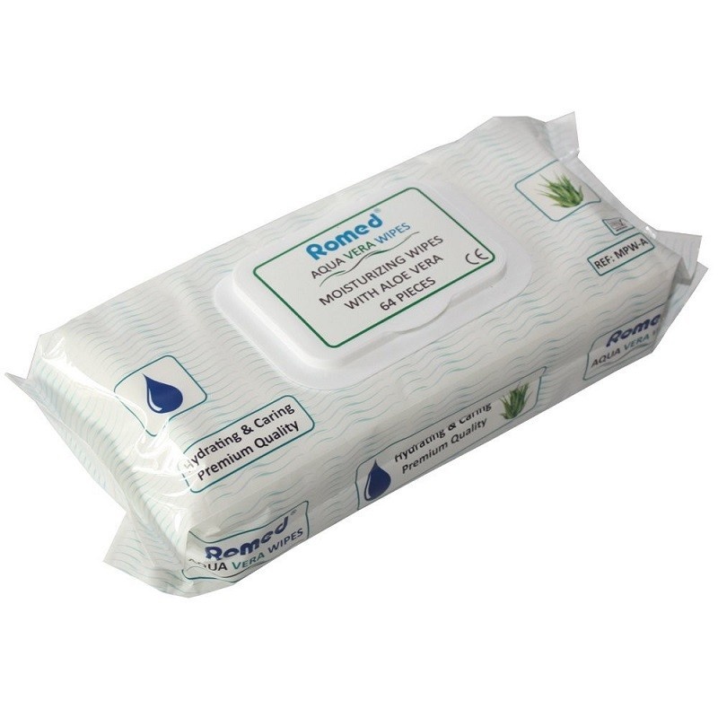 Servetele umede cu aloe vera - Romed - 64 buc