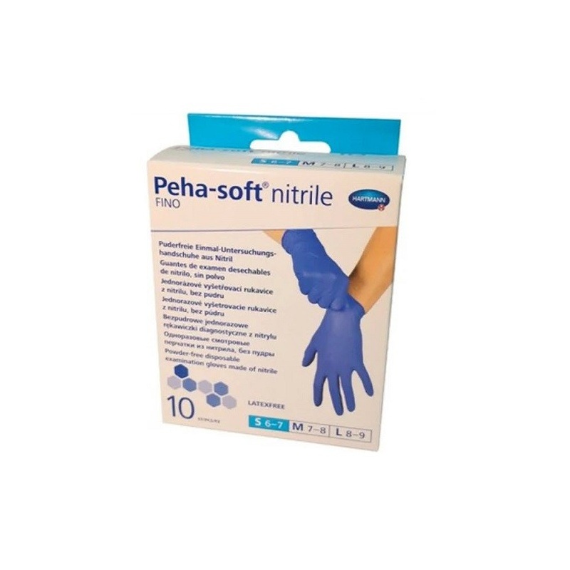 Manusi de examinare nitril albastre Peha Soft - S - 10 buc