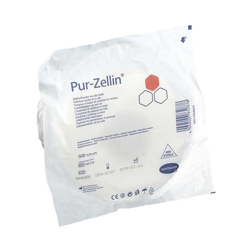 Pur-Zellin, tampoane celuloza, prestantate, 4 x 5 cm - 500 buc