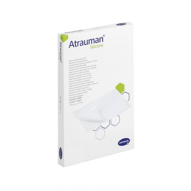 Atrauman Silicon - Pansament din silicon moale - 10 x 20 cm - 5 buc