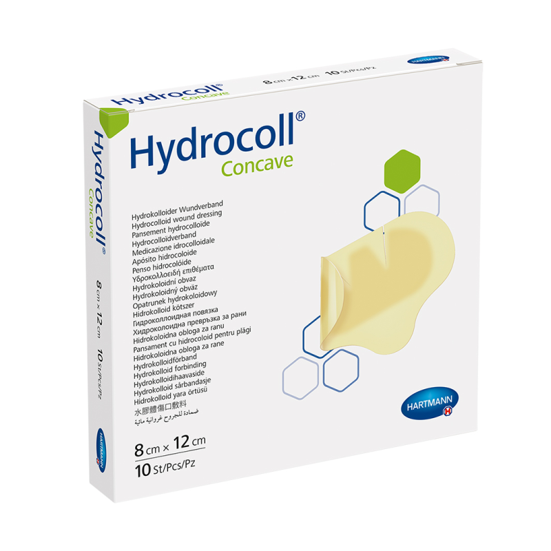 Hydrocoll Concave - Pansament cu hidrocoloid - 8 x 12 cm - 10 buc