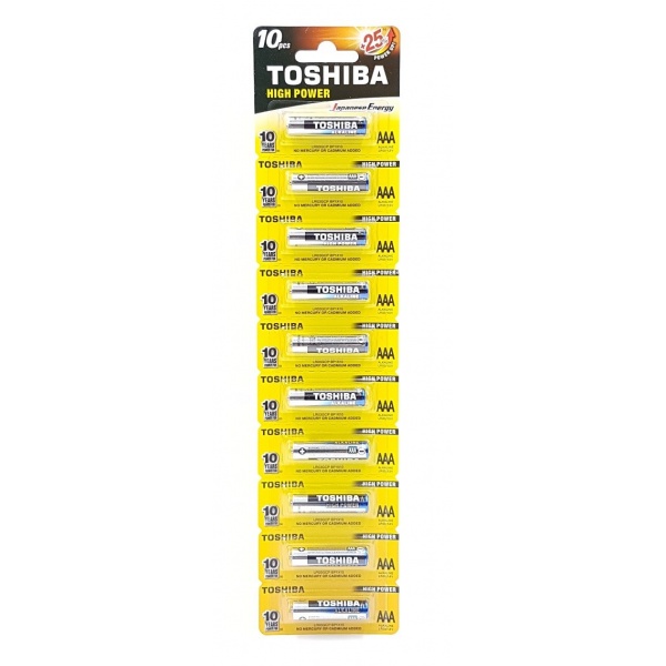 Baterie Alkalina Toshiba 1.5 V - AAA
