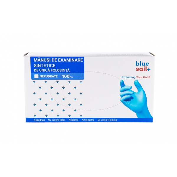 Manusi examinare sintetice nitril + vinil - 100 buc