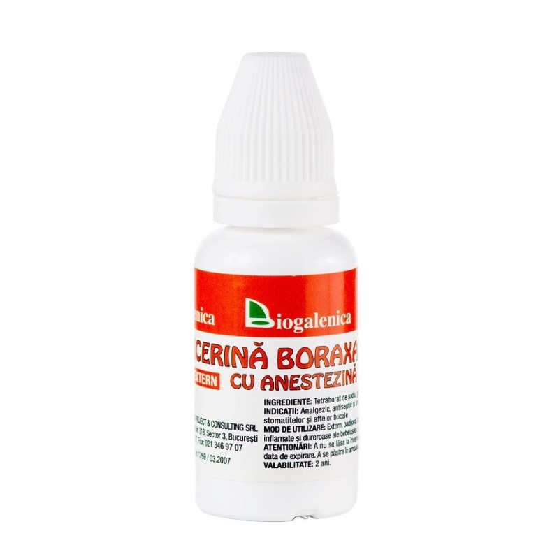 Glicerina boraxata cu anestezina - 20 g